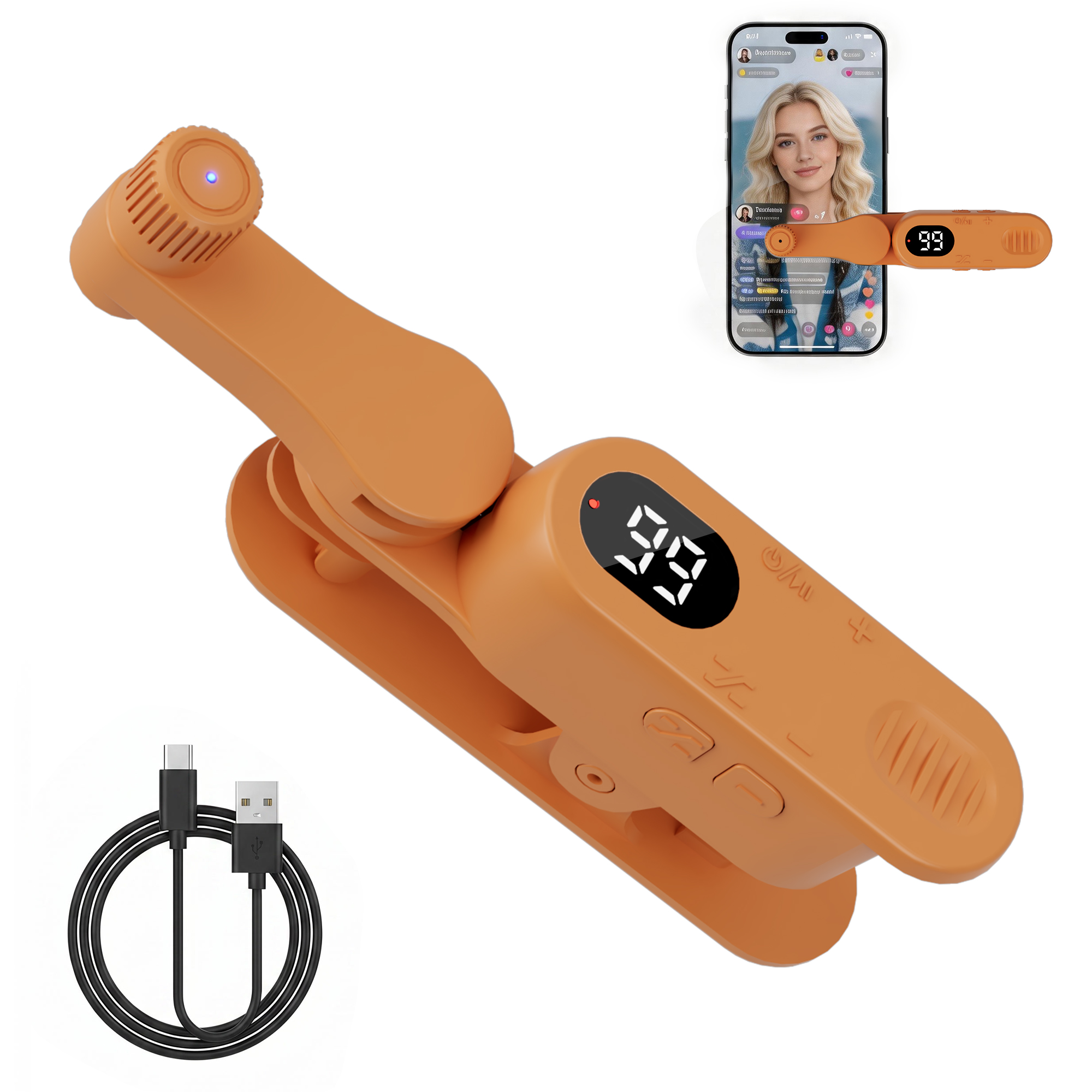 Orange G1 auto clicker with cable